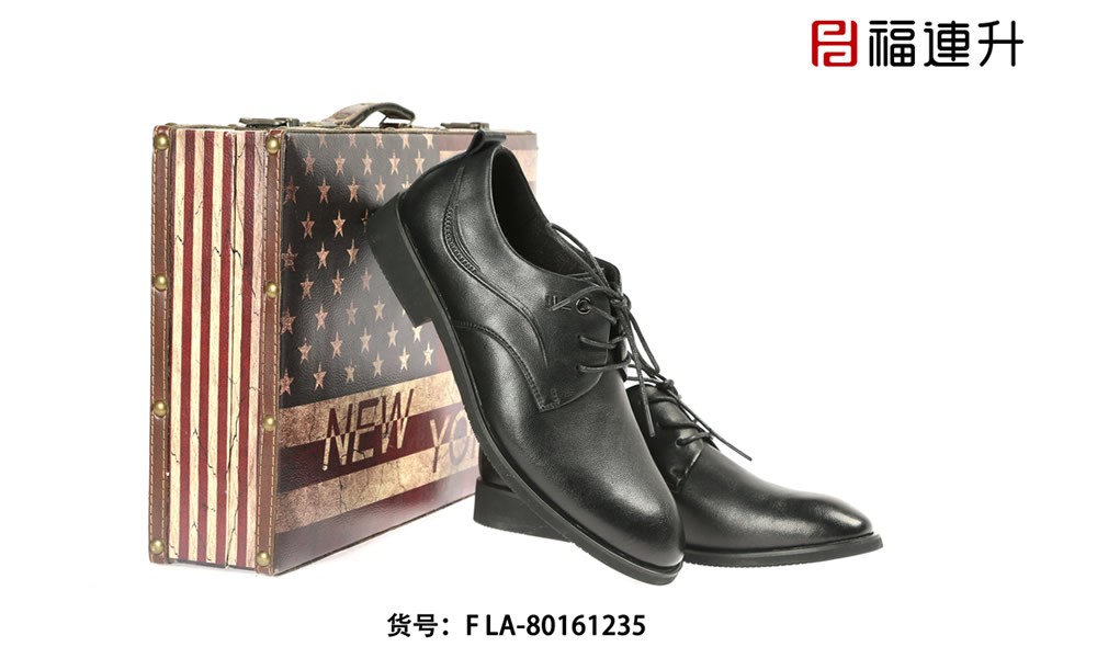 jucaikcp商务版男鞋系带正装工作鞋 老北京布鞋图片