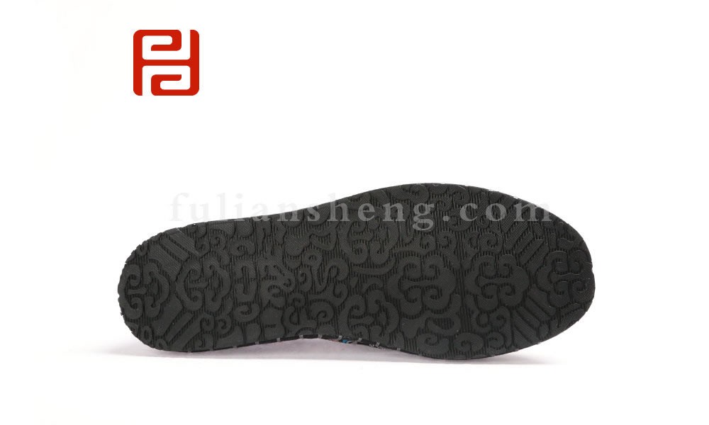 jucaikcp中国风老北京布鞋男绣花社会脸谱千层底软底布鞋图片