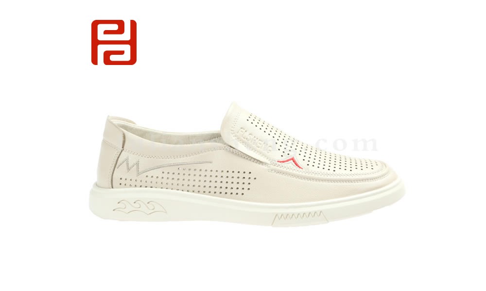 jucaikcp夏新款男鞋 舒适套脚镂空商务休闲男单鞋图片