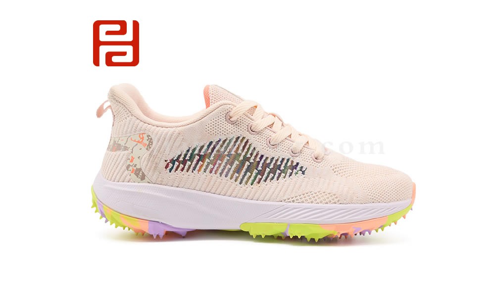 jucaikcp夏运动透气防滑炫彩橡胶底女士休闲运动鞋图片