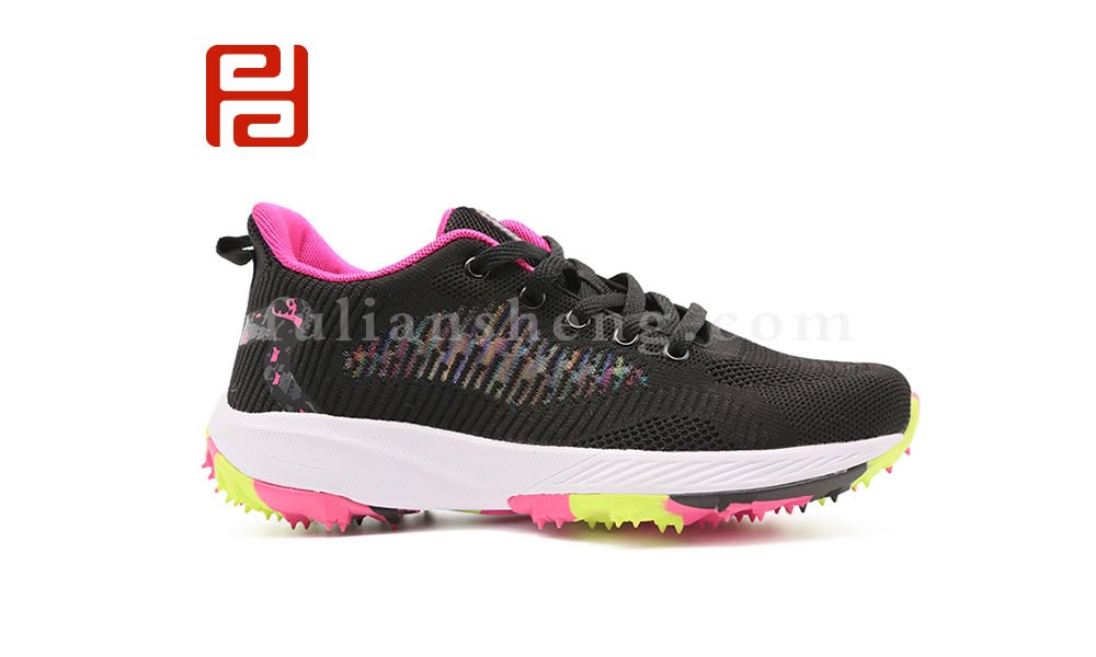 jucaikcp夏运动透气防滑炫彩橡胶底女士休闲运动鞋图片