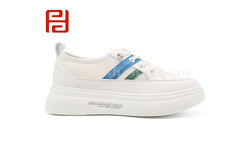 jucaikcp厚底小白鞋女鞋 夏季新款薄款网面鞋松糕鞋图片