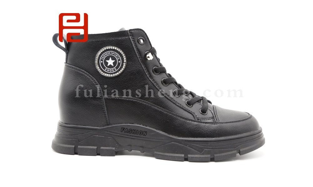jucaikcp休闲鞋2020冬季新款时尚运动百搭厚底显高牛皮老爹鞋图片