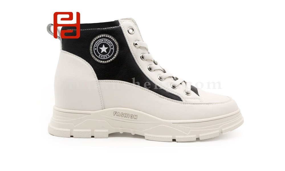 jucaikcp休闲鞋2020冬季新款时尚运动百搭厚底显高牛皮老爹鞋图片