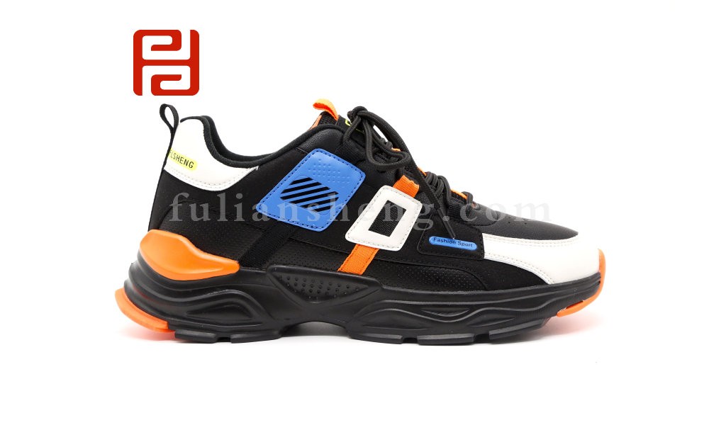 jucaikcp2020冬季新款男轻弹防滑撞色老爹鞋休闲运动鞋图片