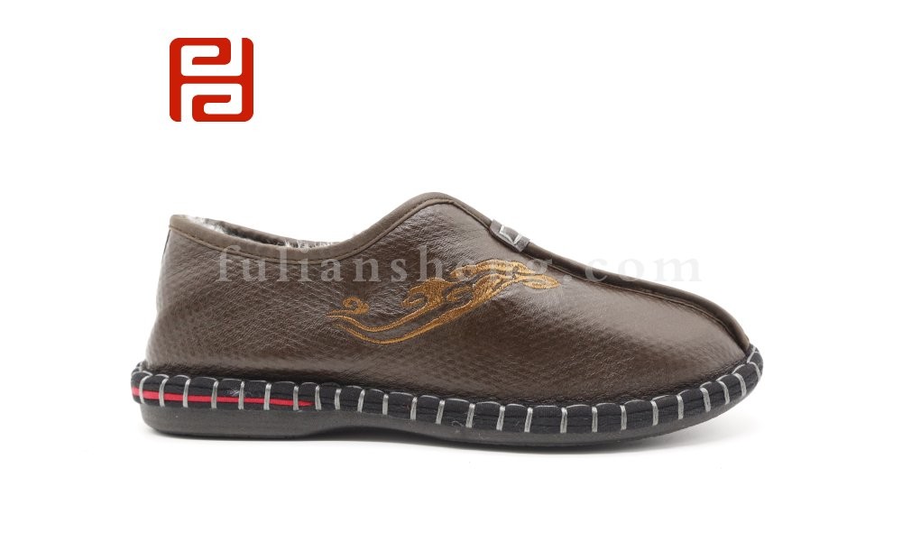 jucaikcp老北京布鞋2020冬季新款男加绒中国风老年爸爸鞋图片