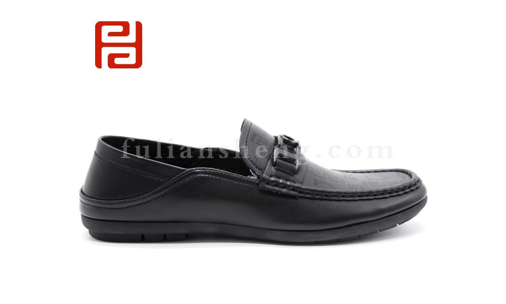 jucaikcp夏季商务休闲男鞋透气橡胶底手缝豆豆鞋