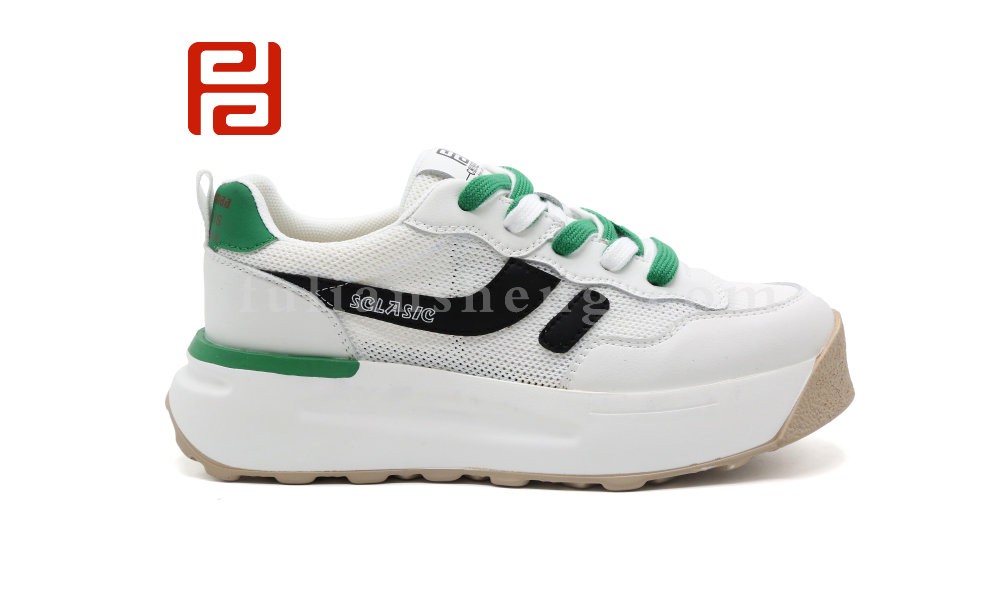 jucaikcp夏季休闲女鞋活力撞色休闲厚底阿甘鞋