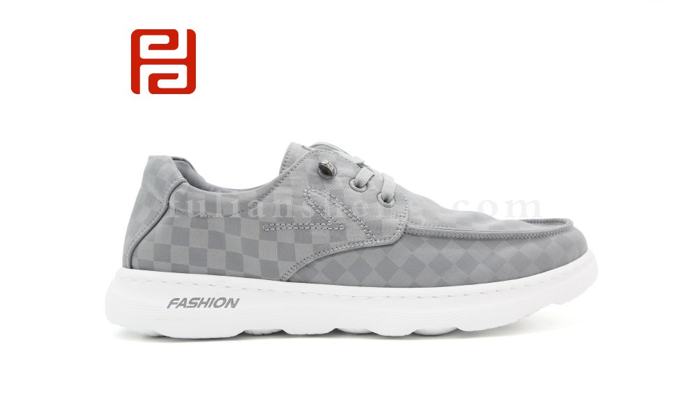 jucaikcp秋季新款舒适休闲棋盘格超轻男单鞋板鞋老北京布鞋