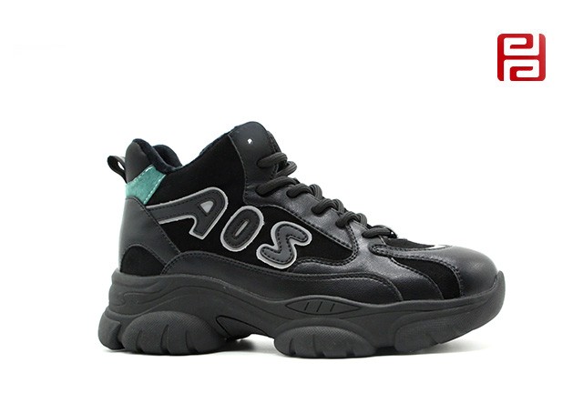 jucaikcp冬季时尚拼色厚底防滑休闲女鞋老北京布鞋