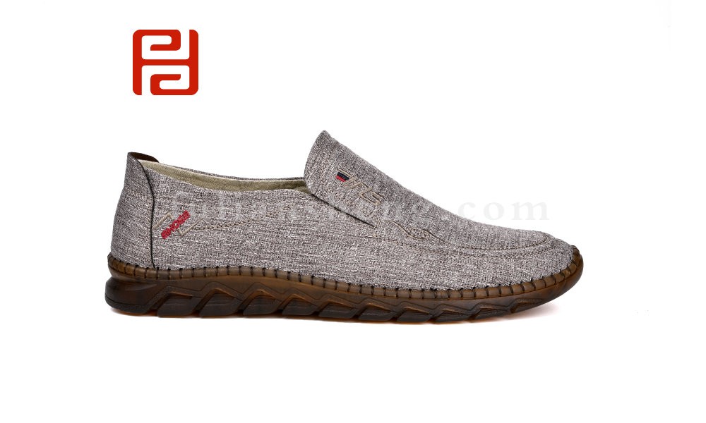 jucaikcp春秋休闲男鞋舒适休闲手缝鞋中老年单鞋