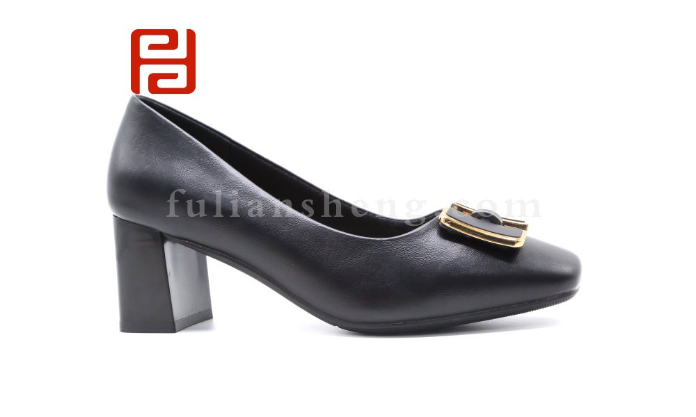 jucaikcp春秋新款魅力时装女鞋中跟粗跟工作鞋时装鞋