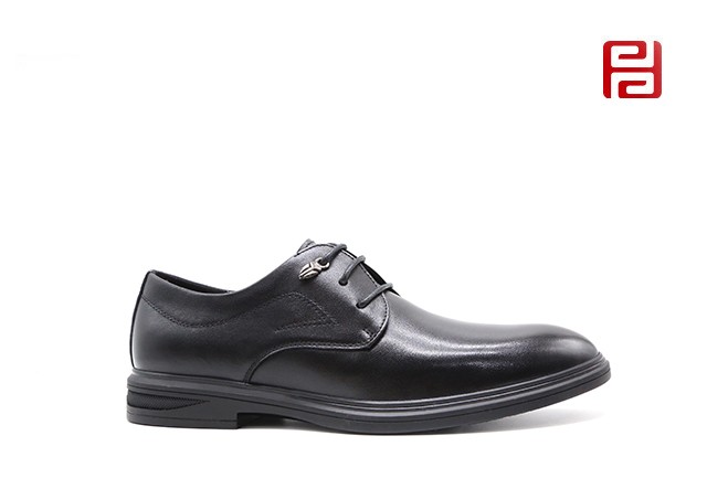 jucaikcp春秋商务男鞋牛皮商务鞋男单鞋