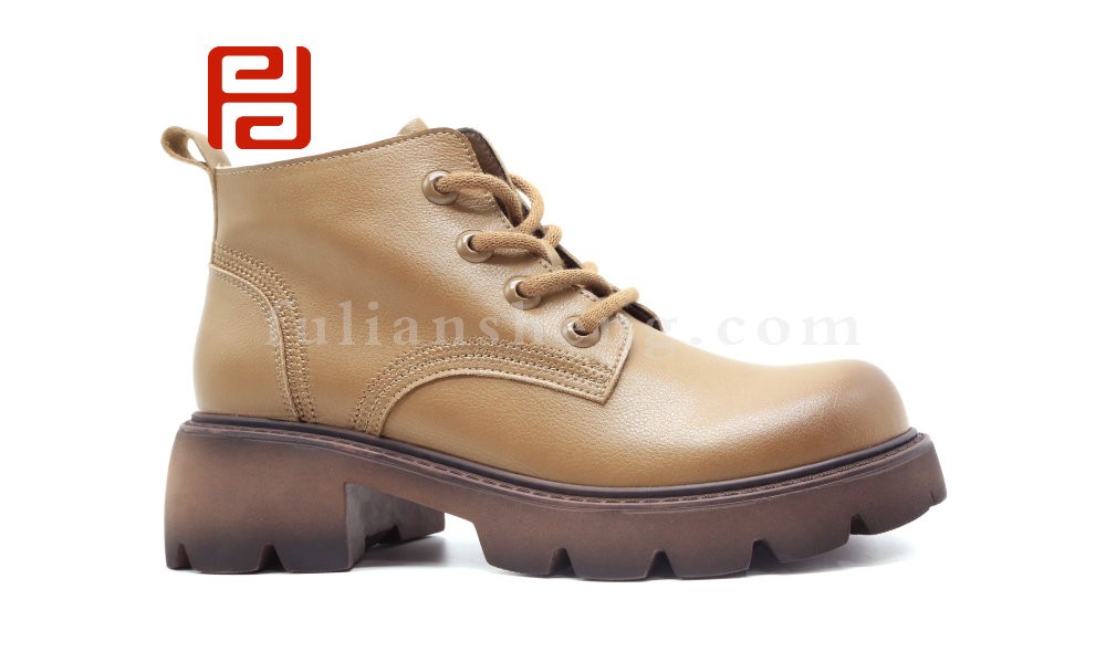 jucaikcp秋冬季新品女鞋时尚休闲高帮低跟女鞋时尚短靴