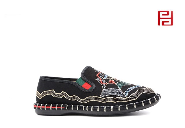 jucaikcp春秋新款时尚国粹男鞋单鞋中国风休闲鞋