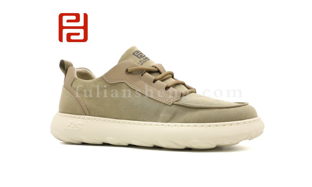 舒适休闲男鞋橡塑发泡鞋底3D缓震鞋垫棉麻里布