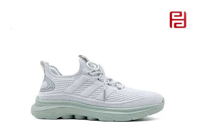 春秋运动男单鞋休闲运动高弹飞织面料舒适运动鞋