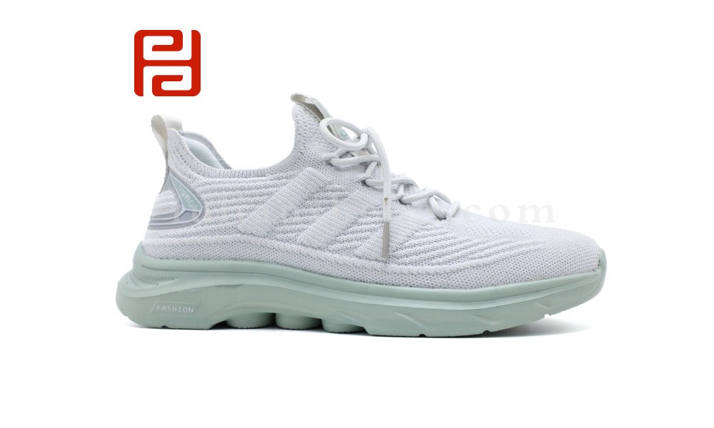 春秋运动男单鞋休闲运动高弹飞织面料舒适运动鞋