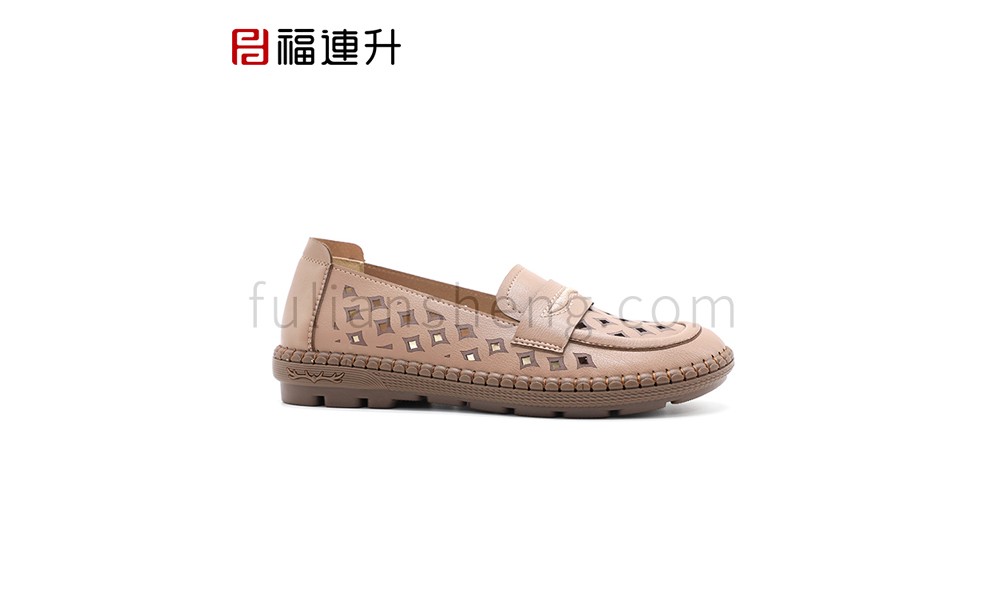 jucaikcp夏季新款休闲女鞋轻雅手缝鞋