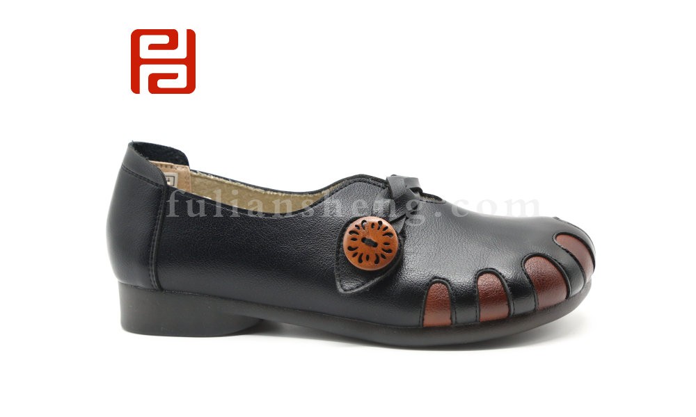 jucaikcp休闲鞋女鞋舒适软牛筋平底妈妈鞋单鞋女式复古图片