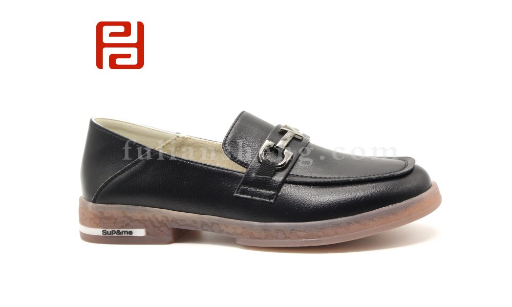 jucaikcp女乐福英伦风平底牛筋底浅口休闲单鞋百搭豆豆鞋图片