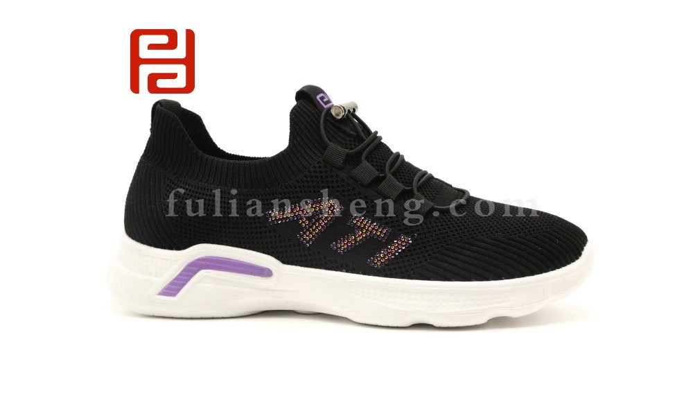 jucaikcp老北京布鞋女透气飞织运动休闲漫步鞋女软底舒适图片