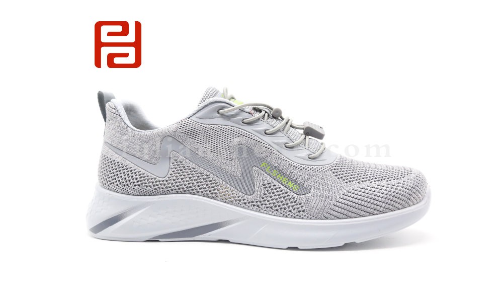 jucaikcp夏季休闲运动飞织透气网布漫步男鞋软底健步鞋图片