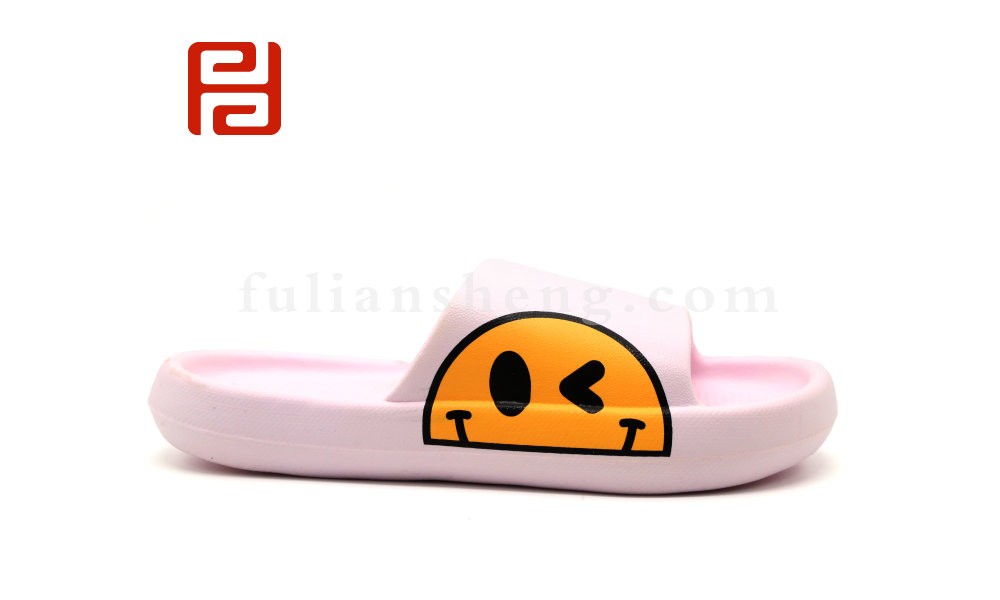 jucaikcp夏季女款凉拖鞋防滑软底笑脸情侣沙滩拖鞋