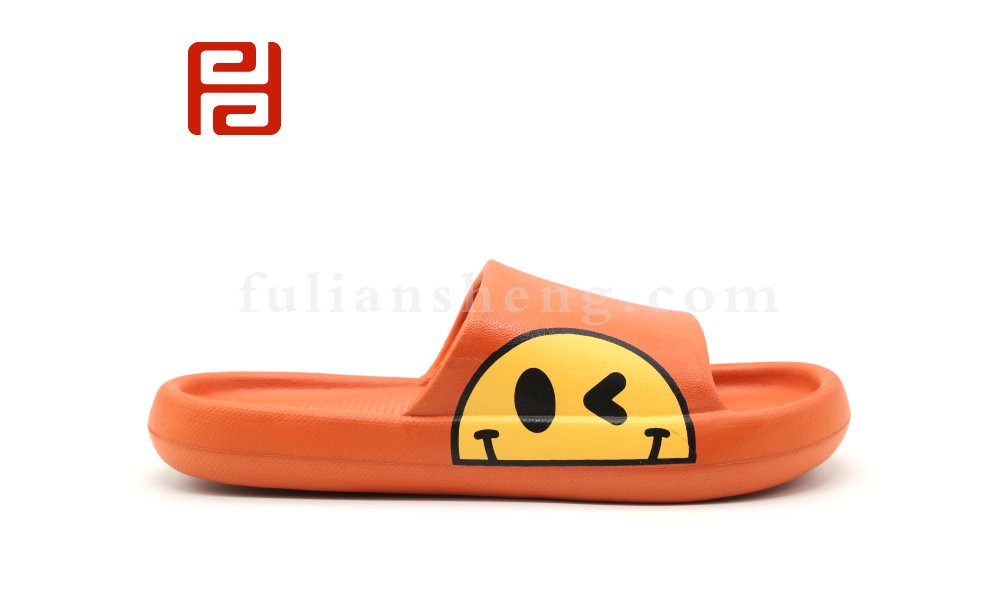 jucaikcp夏季女款凉拖鞋防滑软底笑脸情侣沙滩拖鞋