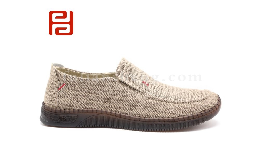 jucaikcp中老年软底豆豆鞋棉麻透气舒适男单鞋图片