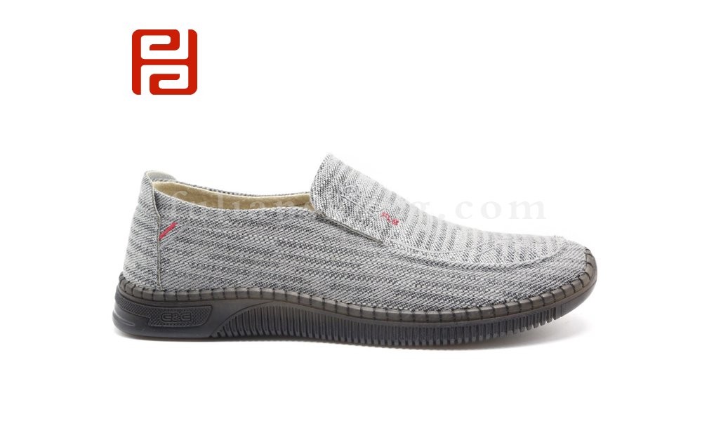 jucaikcp中老年软底豆豆鞋棉麻透气舒适男单鞋图片