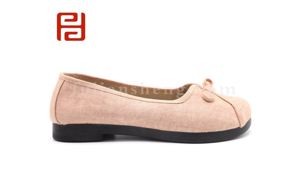 jucaikcp老北京布鞋绣花布浅口平底女鞋素面古风古装鞋子