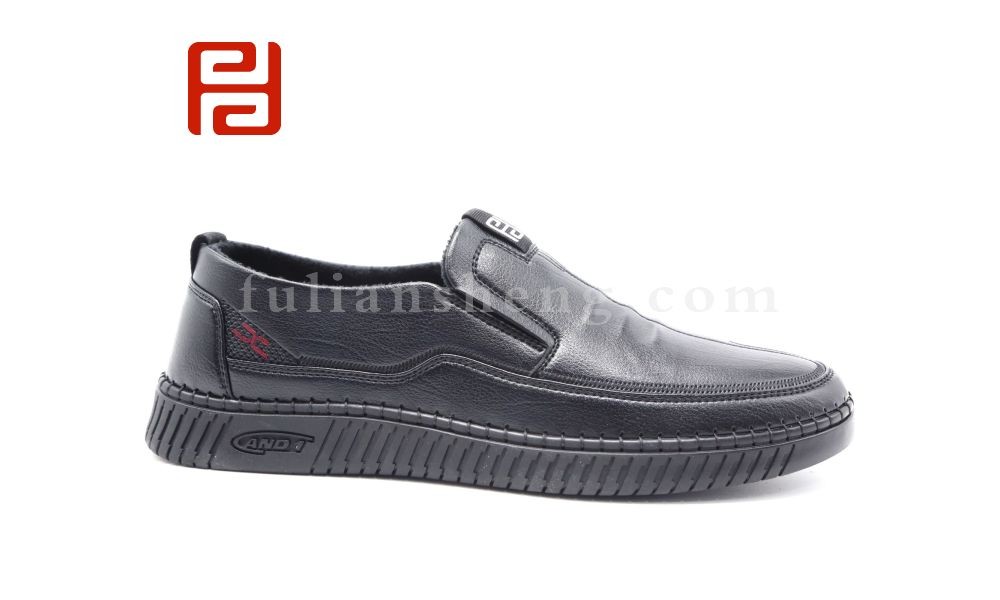 jucaikcp商务休闲男鞋冬加绒保暖舒适平底男鞋图片