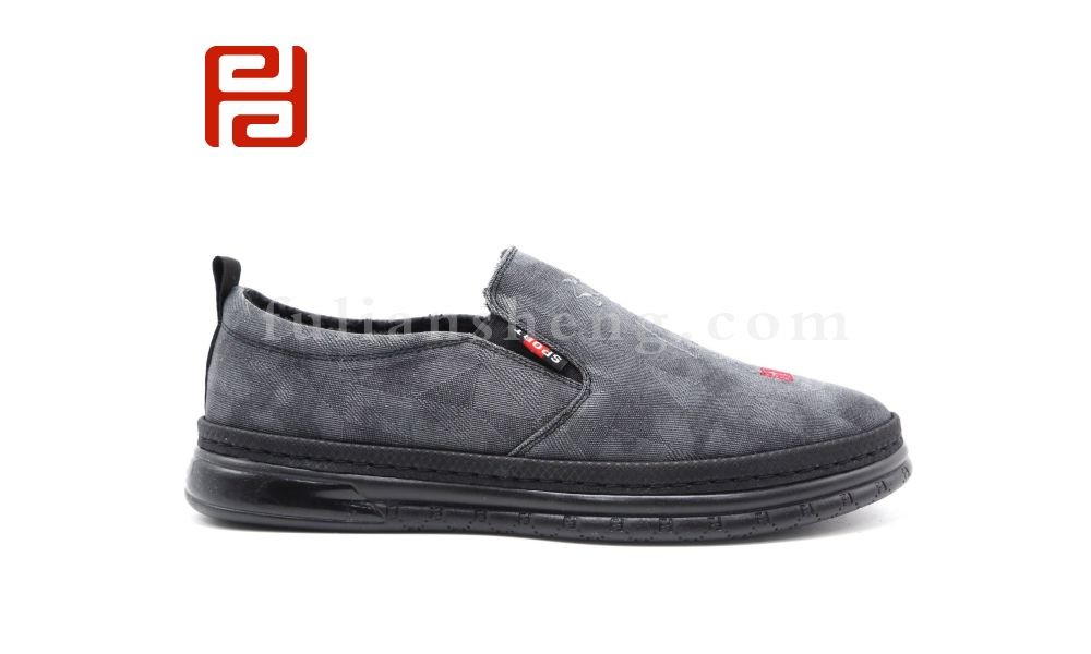 jucaikcp休闲鞋冬加绒中国风一脚蹬男鞋舒适果冻底图片