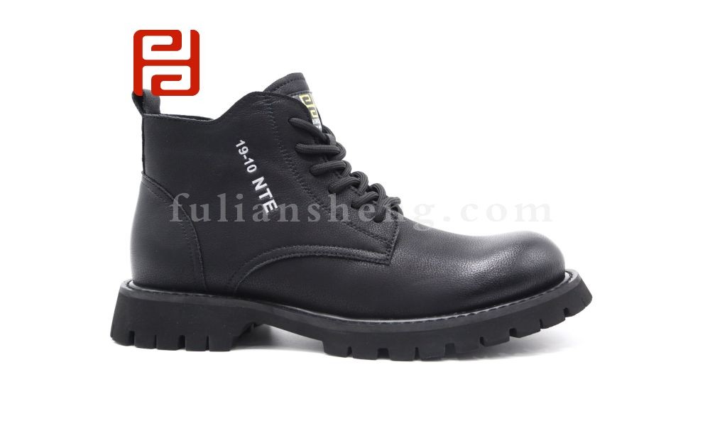 jucaikcp休闲鞋男鞋冬季加绒保暖英伦马丁靴软底舒适皮面男靴图片