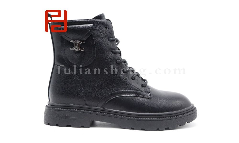 jucaikcp休闲鞋女鞋冬英伦百搭休闲保暖马丁靴舒适平底短筒靴图片