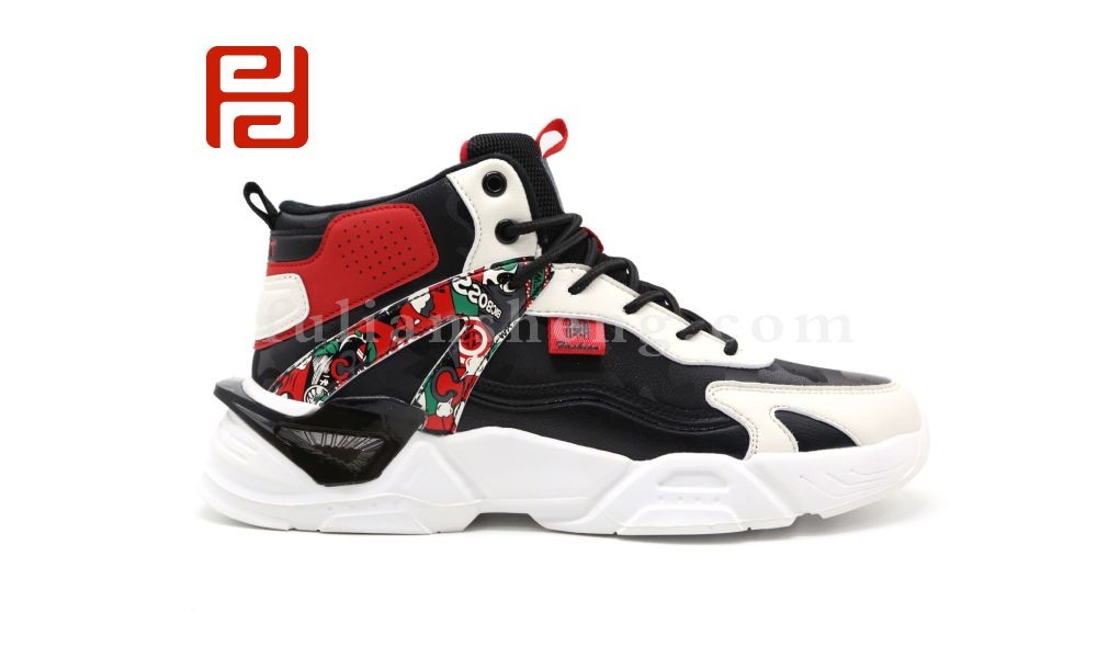 jucaikcp休闲鞋男鞋冬保暖高帮运动鞋潮流多彩时尚男图片