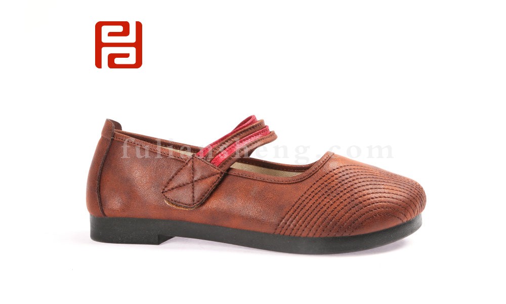 jucaikcp2020春季轻便透气防滑免洗浅口女单鞋妈妈鞋(图4)