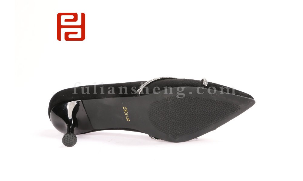 jucaikcp优雅高跟女鞋 羊猄布鞋面舒适单鞋老北京布鞋(图5)