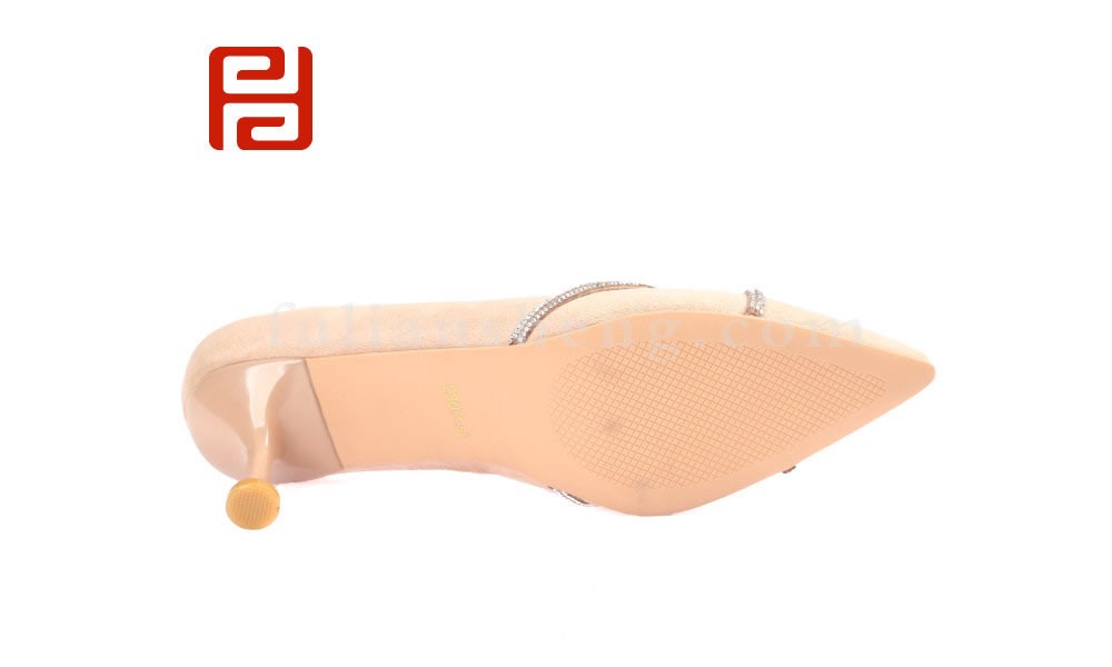 jucaikcp优雅高跟女鞋 羊猄布鞋面舒适单鞋老北京布鞋(图3)