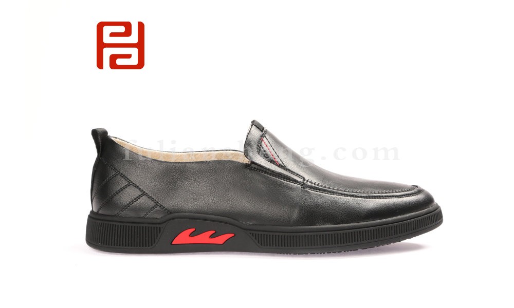 jucaikcp春款商务休闲正装男鞋单鞋 光面舒适休闲鞋老北京布鞋(图3)