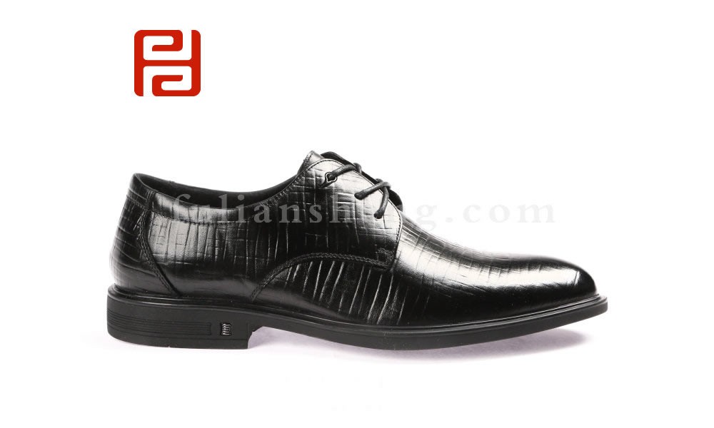 jucaikcp男鞋春季皮鞋男真皮商务休闲正装工作鞋(图1)