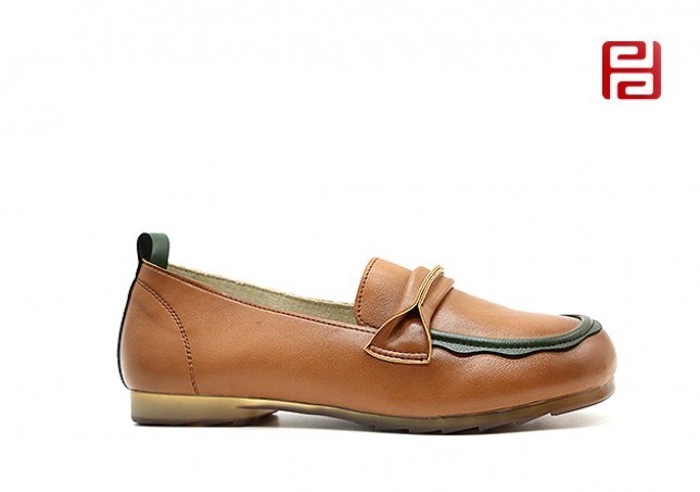 jucaikcp春秋休闲单鞋舒适休闲手缝鞋女鞋