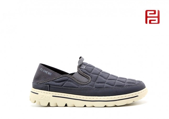 jucaikcp春秋新款男鞋舒适休闲空气夹棉男单鞋超轻鞋