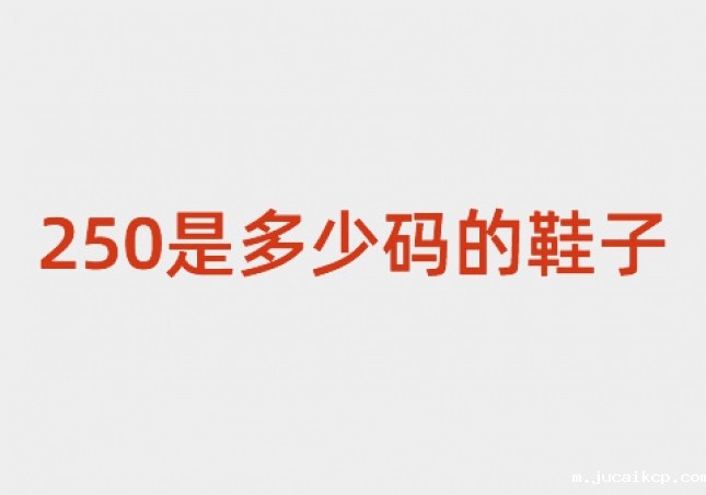 250是多少码的鞋子-250码是多少码(40)