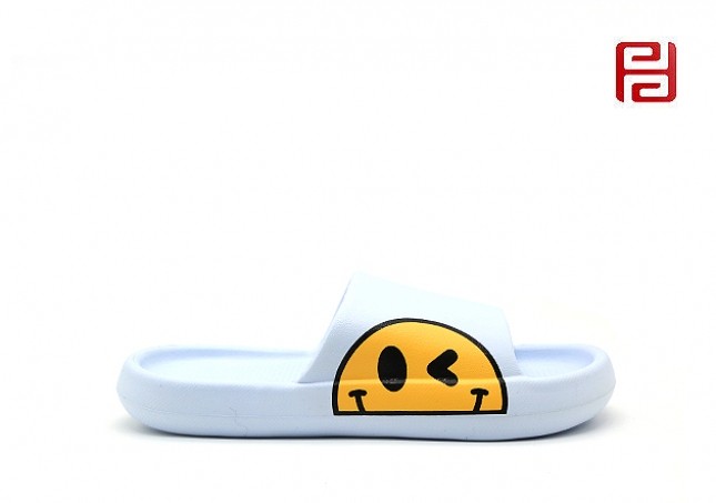 jucaikcp夏季女款凉拖鞋防滑软底笑脸情侣沙滩拖鞋