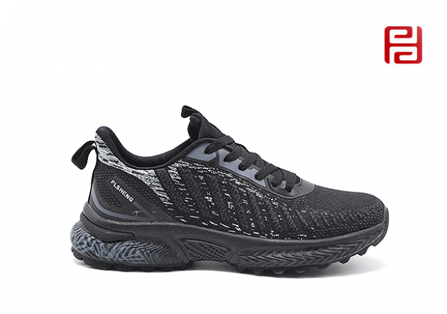 jucaikcp秋季户外休闲运动旅游鞋防滑透气拼色飞织男鞋