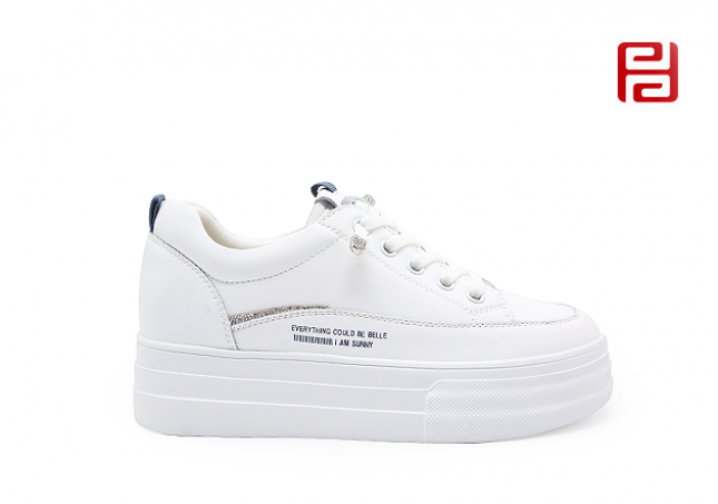 jucaikcp2021秋季新款松糕厚底小白鞋增高休闲百搭板鞋