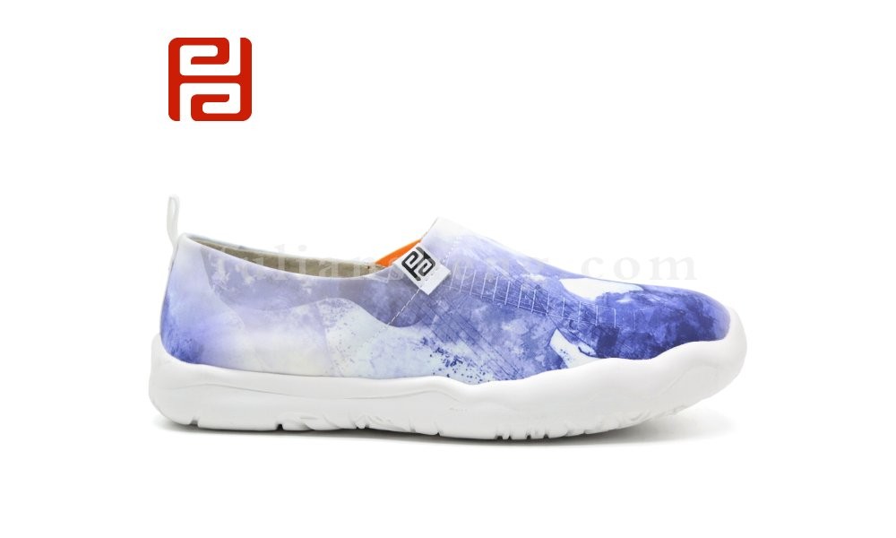 jucaikcp休闲鞋女鞋单鞋时尚休闲小布鞋印花个性鞋子