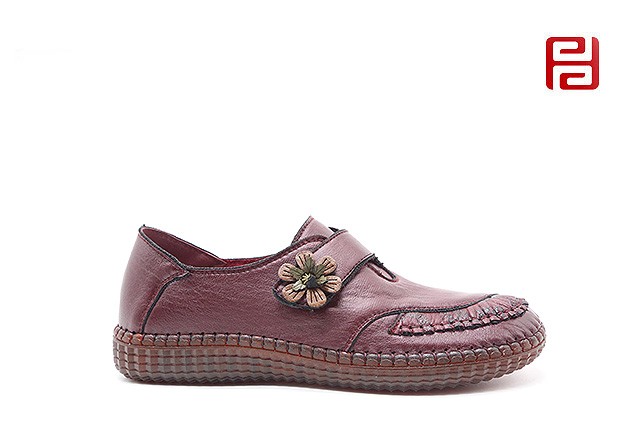 jucaikcp休闲女鞋春季一脚蹬软底透气舒适妈妈鞋老北京布鞋